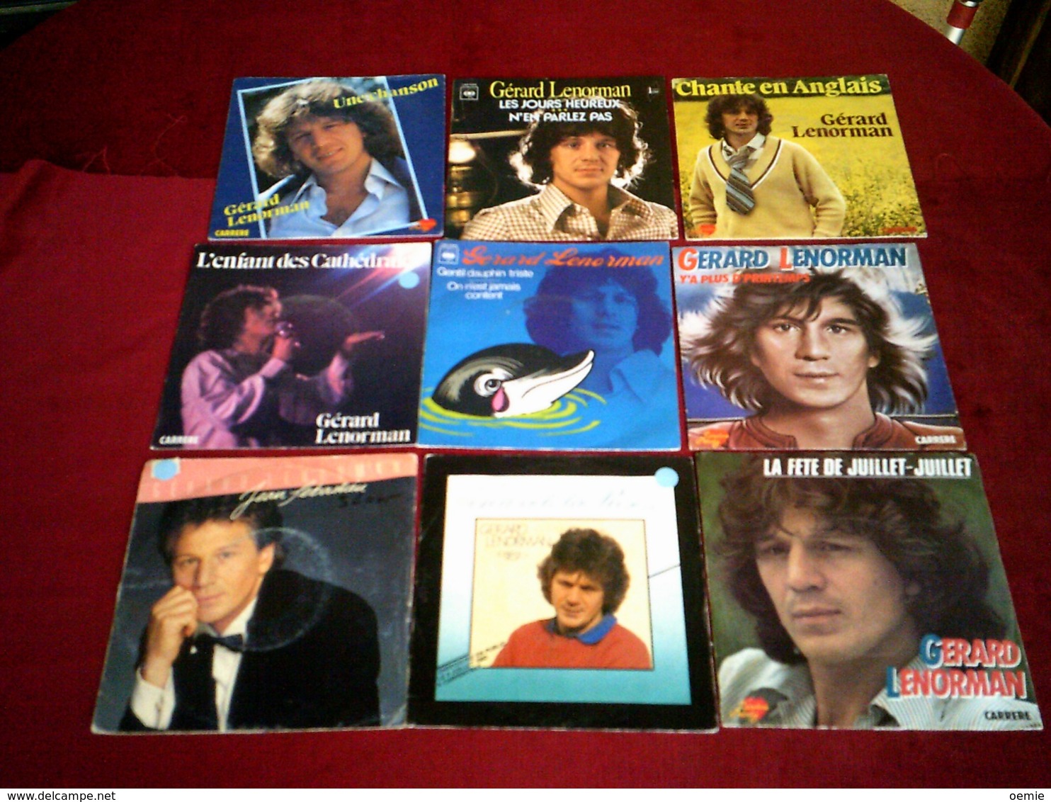 GERARD LENORMAND    °  COLLECTION DE 22 VINYLES   45 TOURS DIFFERENTS - Volledige Verzamelingen