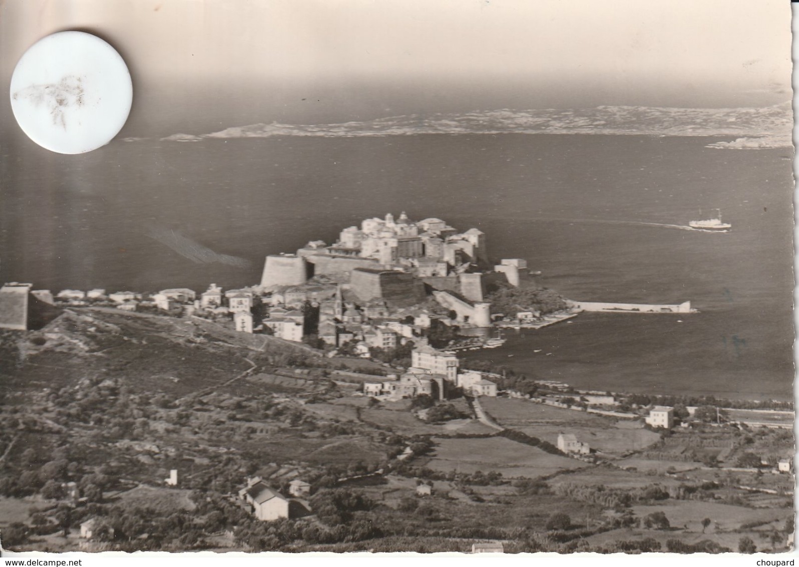 20 - Très Belle Carte Postale Semi Moderne Dentelée De  Corse    CALVI  Vue Aérienne - Calvi