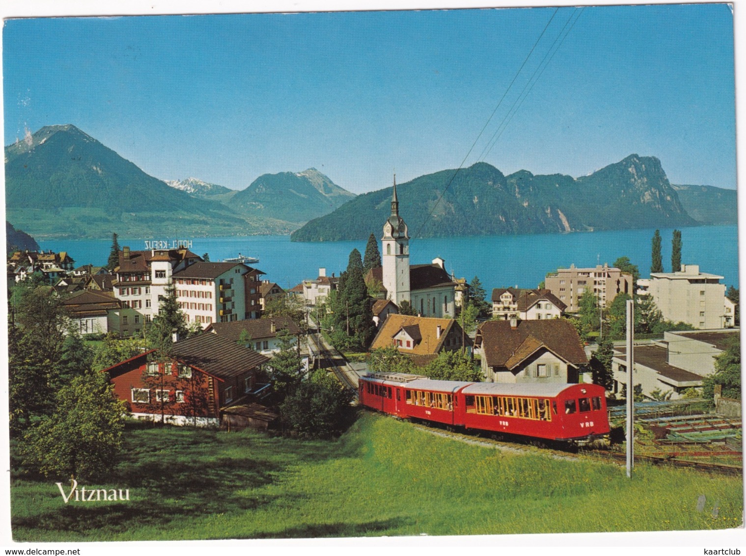 Vitznau - Rigi-Bahn - Vierwaldstättersee - (Schweiz/Suisse) - Treinen