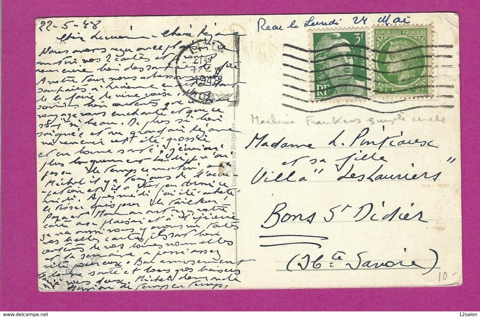 FRANCE Lettre TYPE CERES GANDON Obl LILLE - 1921-1960: Modern Tijdperk