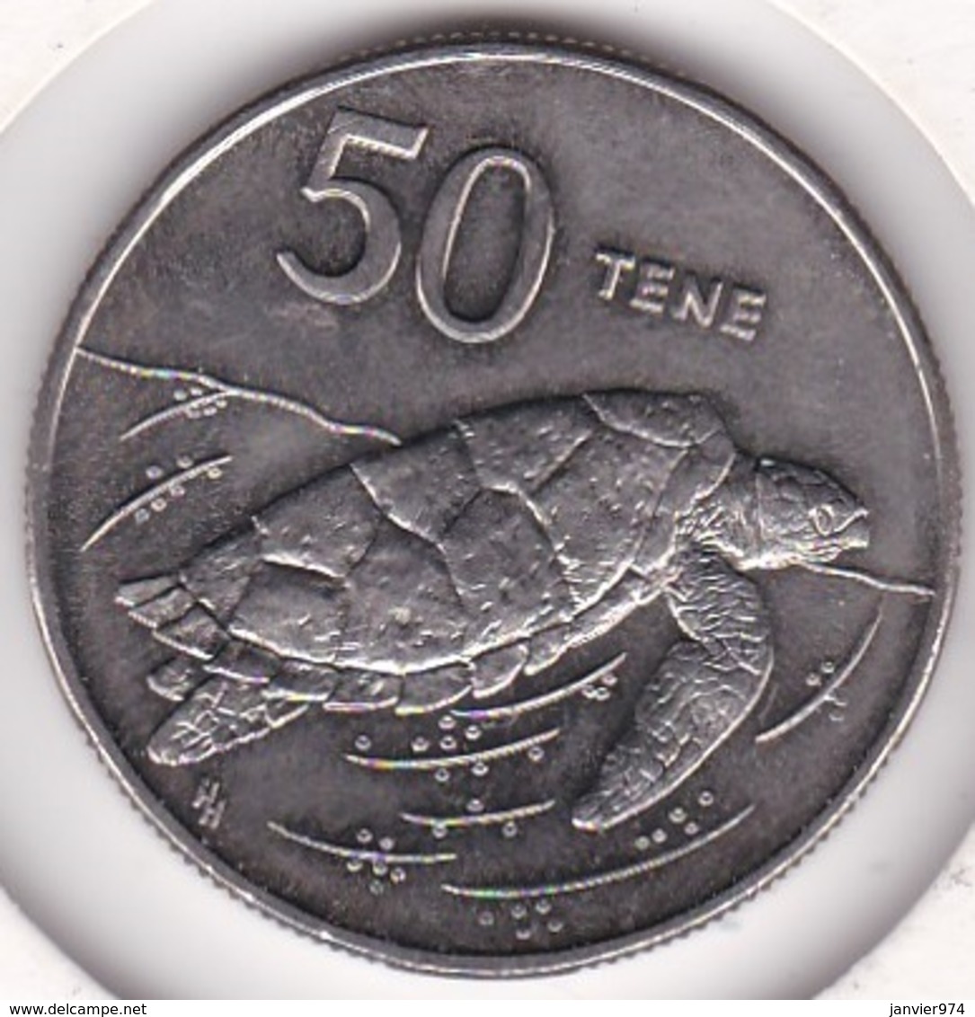 Cook Islands 50 Tene1992 Elizabeth II Copper-Nickel KM# 41 - Cook