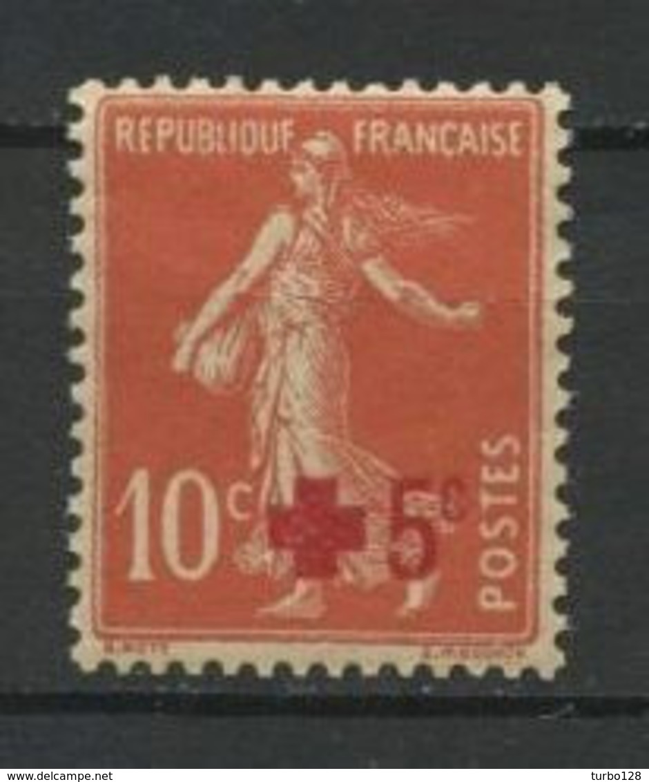 FRANCE 1914  N° 146 ** Neuf  MNH  Superbe  C  7,50 € + Beau Centrage Croix Rouge Red Cross Semeuse Fond Plein - Unused Stamps
