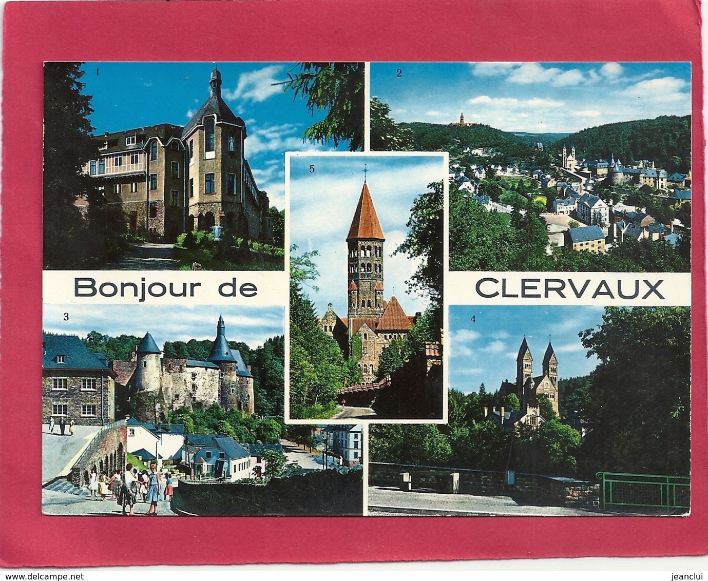 Cpm. MULTIVUES " BONJOUR DE CLERVAUX " CARTE NON ECRITE - Clervaux