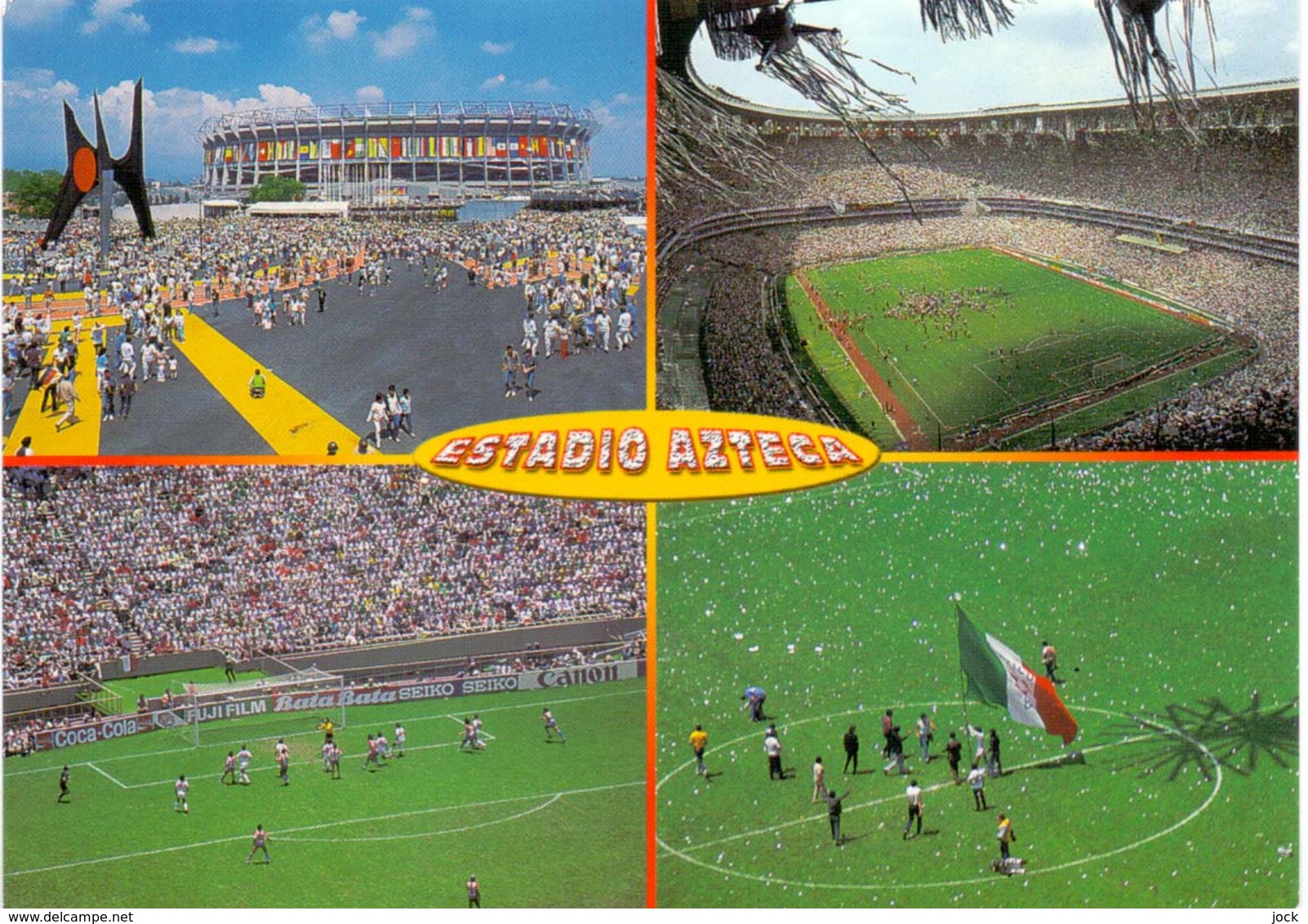 Postcard Stadium Mexico City Azteca Stadion Stadio - Estadio - Stade - Sports - Football - Soccer - Calcio