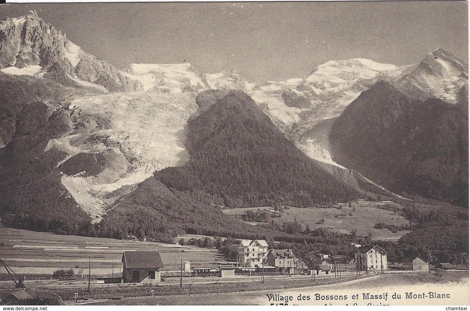 74 LES BOSSONS TRAIN EN GARE TRAIN PLM SNCF A VOIX METRIQUE VALLEE DE CHAMONIX MONT BLANC CHARNAUX FRERES 5172 - Chamonix-Mont-Blanc