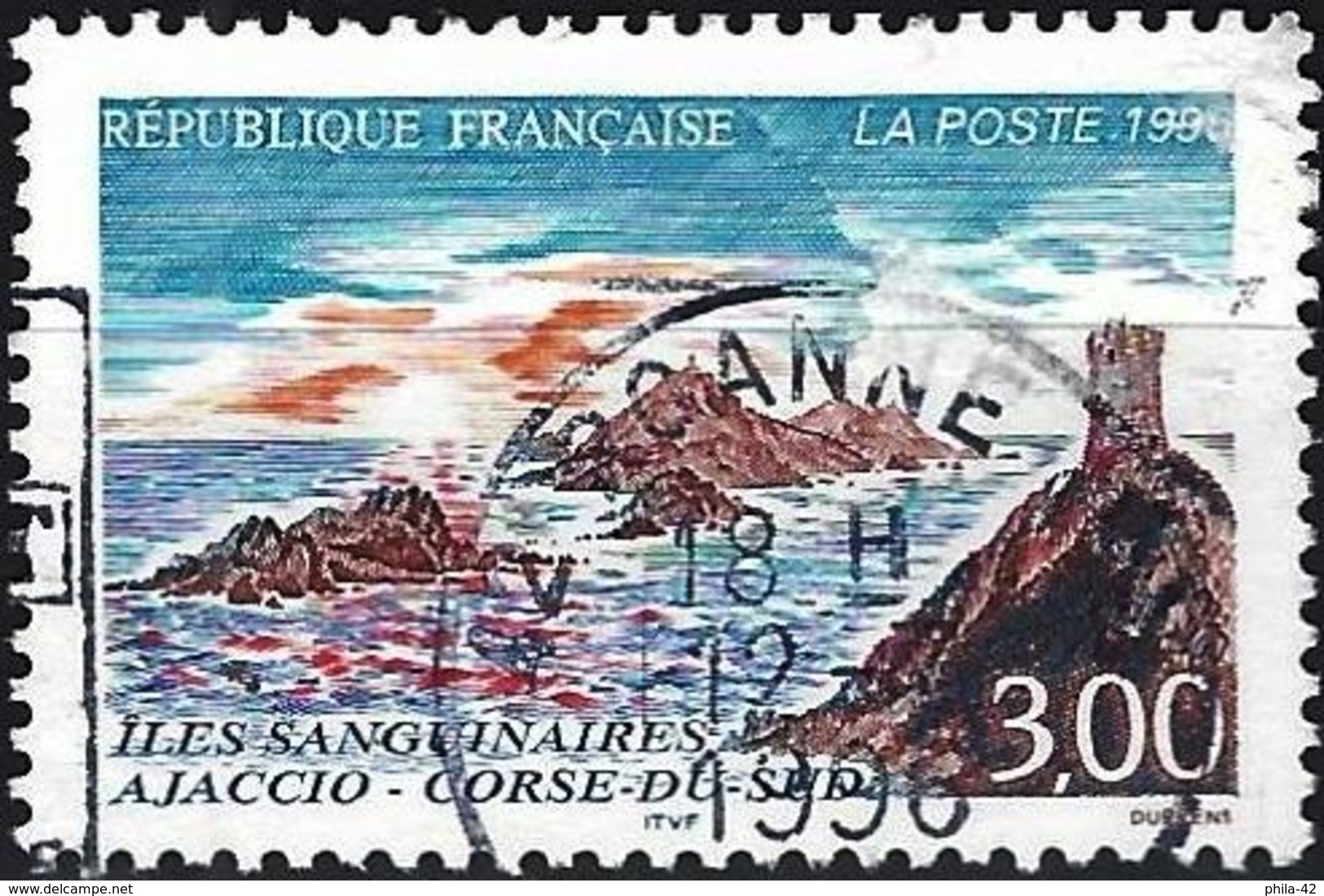 France 1996 - Mi 3158 - YT 3019 ( Bloodthirsty Islands - Corsica ) - Used Stamps