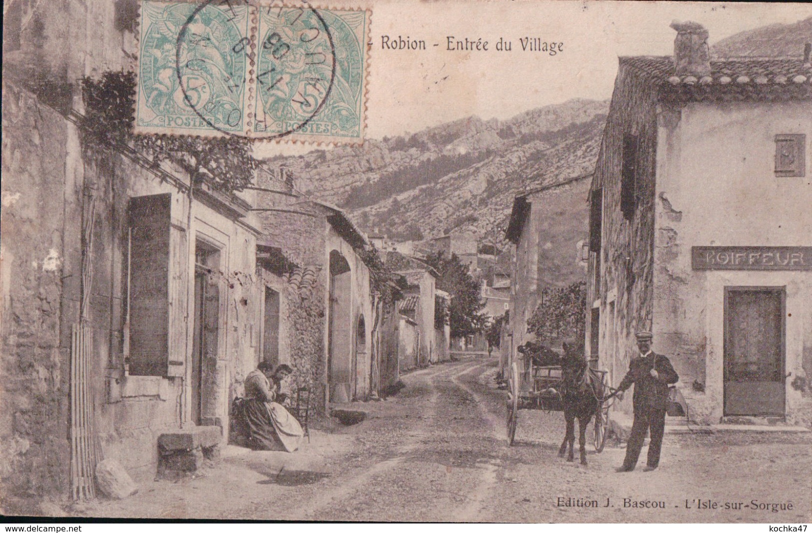 Robion (84))   Entrée Du Village  CPA 1905 - Robion