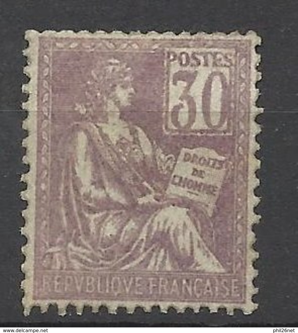 France  N° 115  Mouchon 30c  Très Bien Centré Neuf  * *   TB   = MNH  VF     .... - Neufs