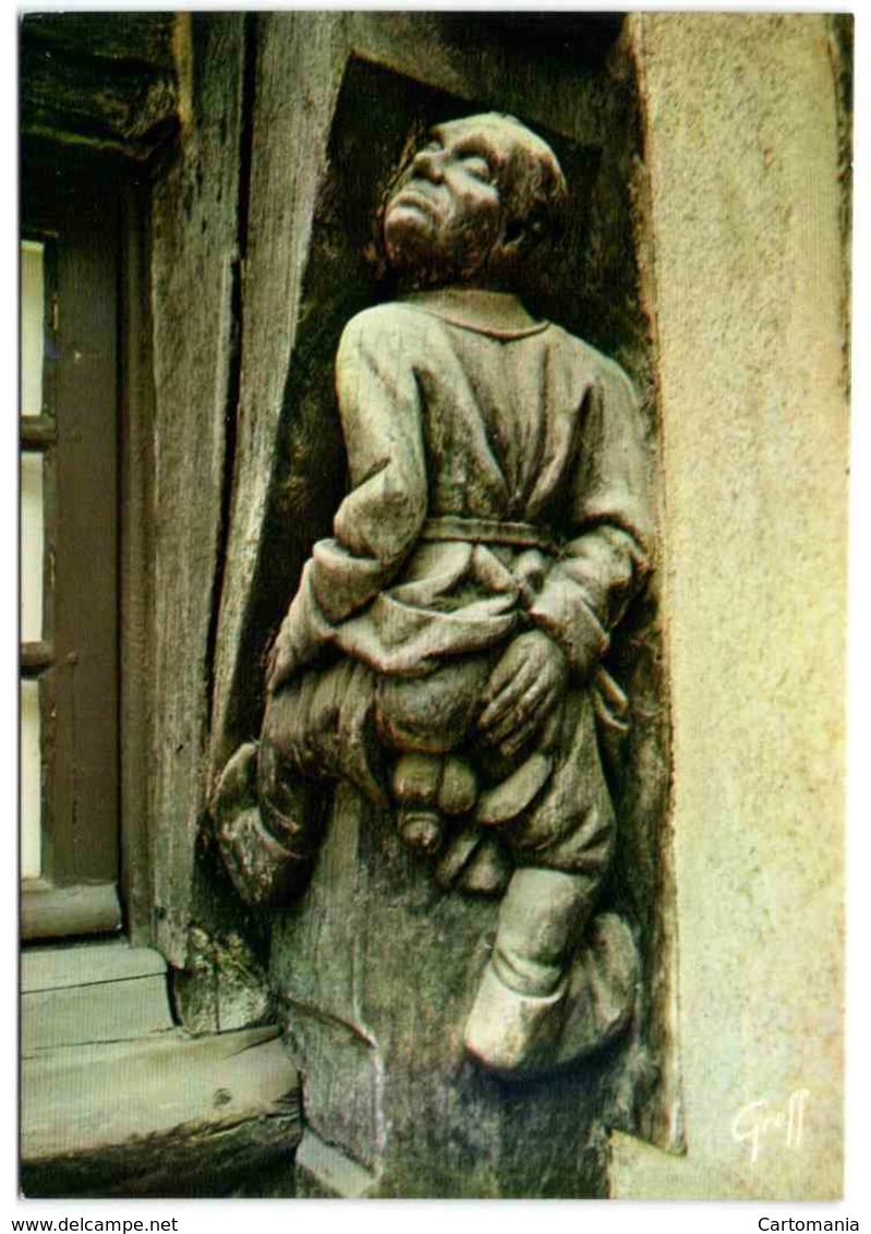 Angers - Maison D'Adam - Sculpture Représentant Le Célèbre Angevin - Angers