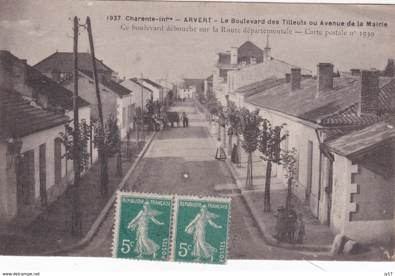 Cpa Arvert (17) - Boulevard Des Tilleuls - Otros & Sin Clasificación