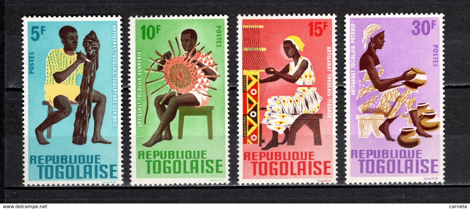 TOGO N° 495 à 498  NEUFS SANS CHARNIERE COTE  2.50€  ARTISANAT - Togo (1960-...)