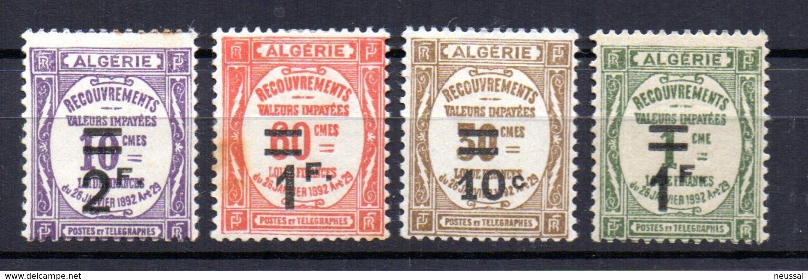 Serie Nº Taxa 21/4  Algeria - Argelia (1962-...)