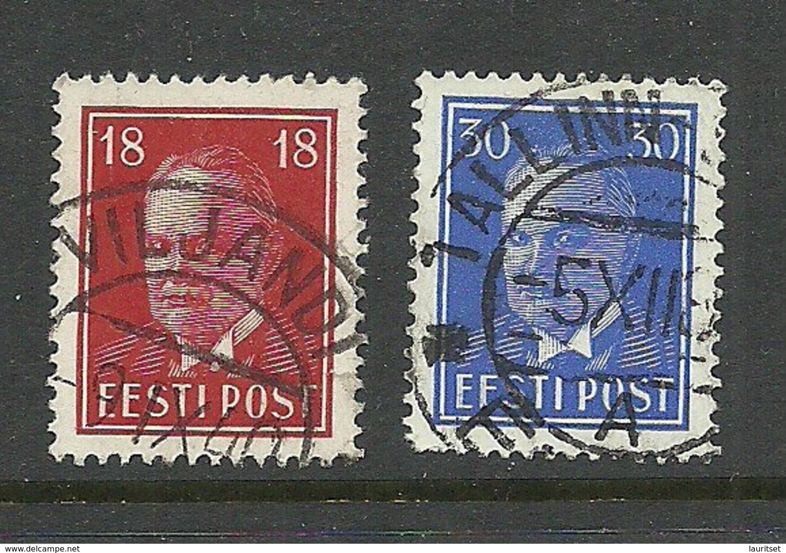 Estland Estonia 1939 Michel 146 - 147 O Gut Gestempelt! - Estonia