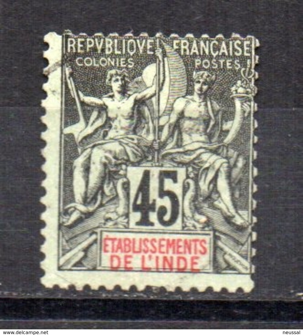 Sello Nº 18  India Francesa - Used Stamps