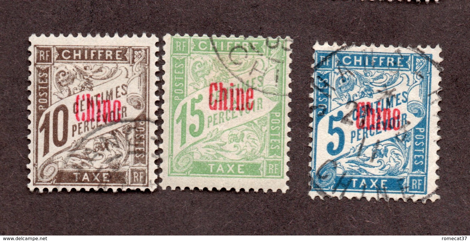 Chine Taxes N°1,2,3 Oblitérés TB Cote 23 Euros !!! - Postage Due