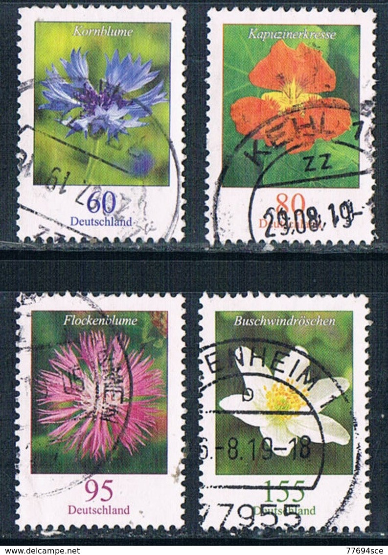 2019  Blumenserie ( 60 / 80 / 95 / 155) Gezähnt - Used Stamps