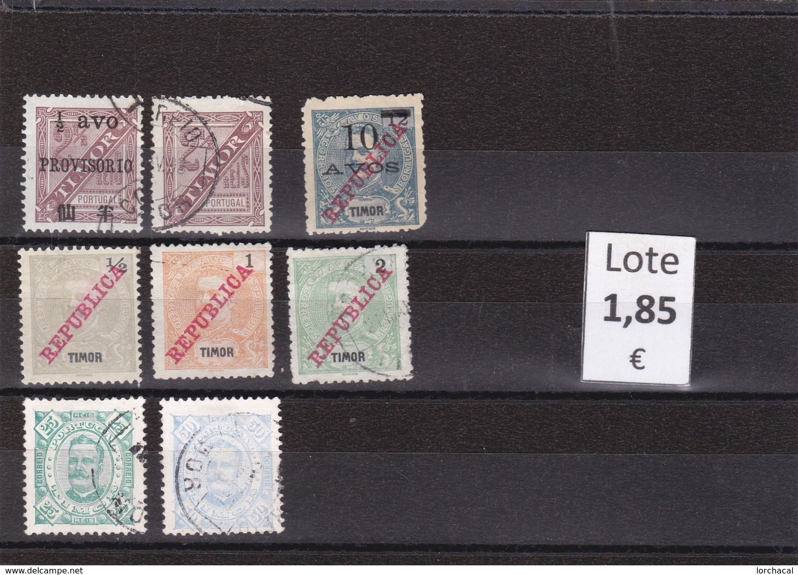 Timor Portugués  -  Lote  8  Sellos Diferentes  - 9/4604 - Timor Orientale