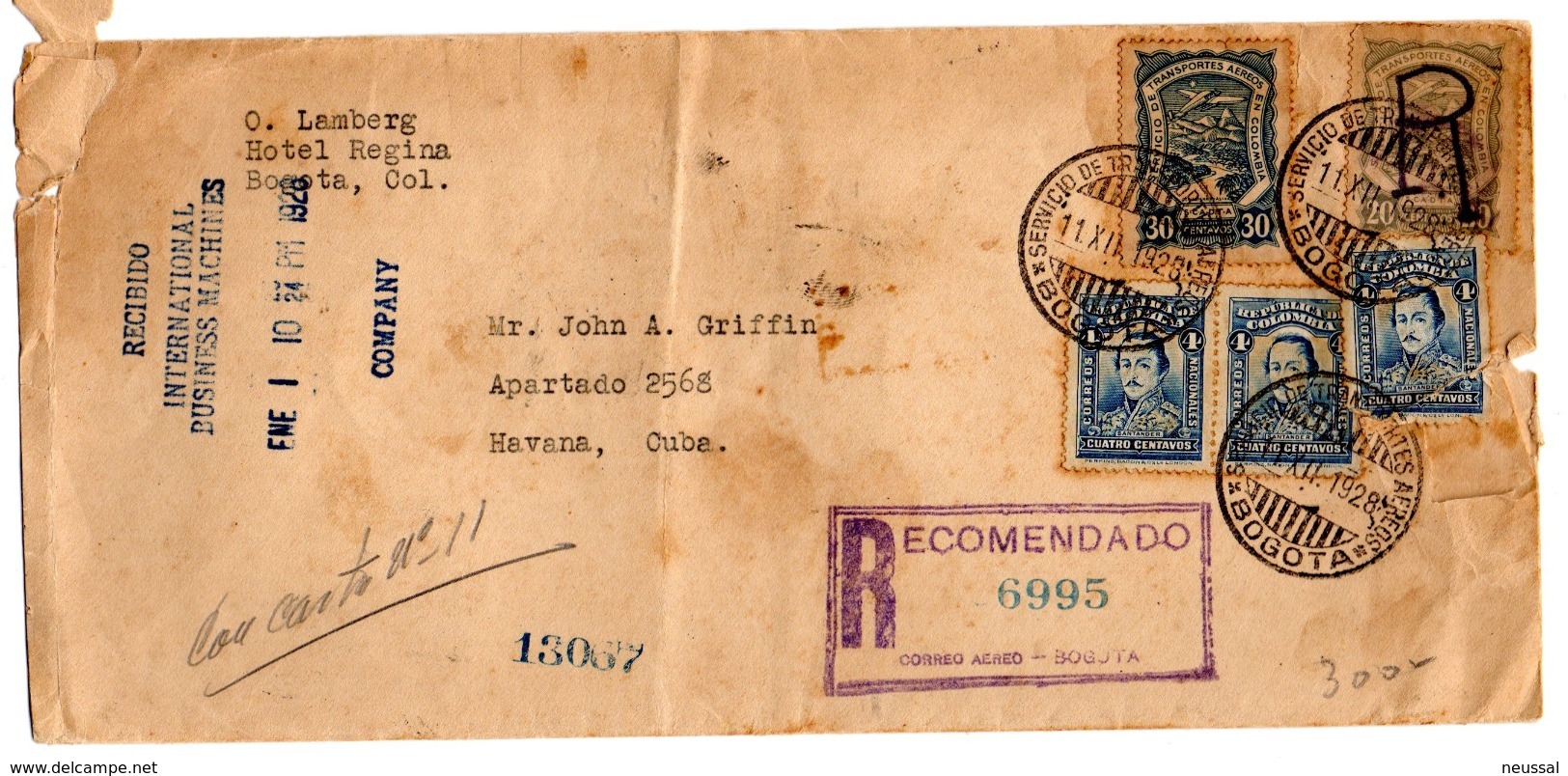 Carta De Colombia De 1928 - Colombia