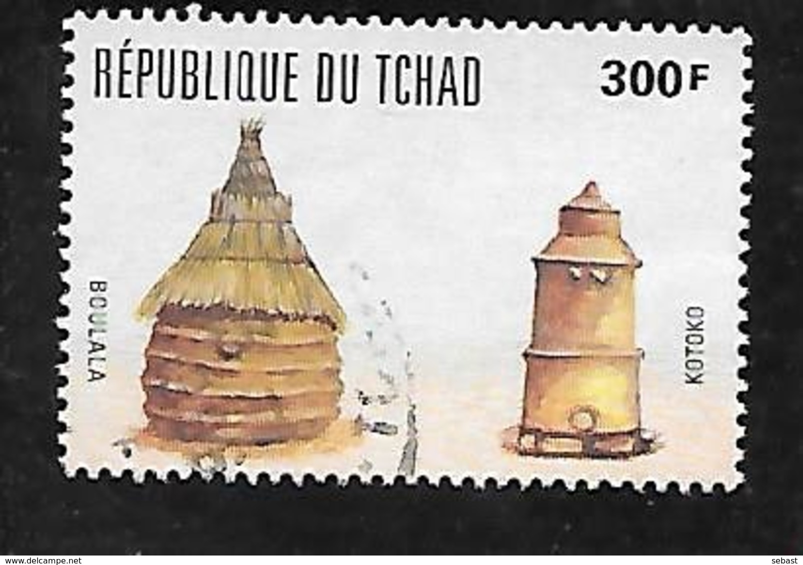 TIMBRE OBLITERE DU TCHAD DE 1995 N° MICHEL 1253 - Tchad (1960-...)