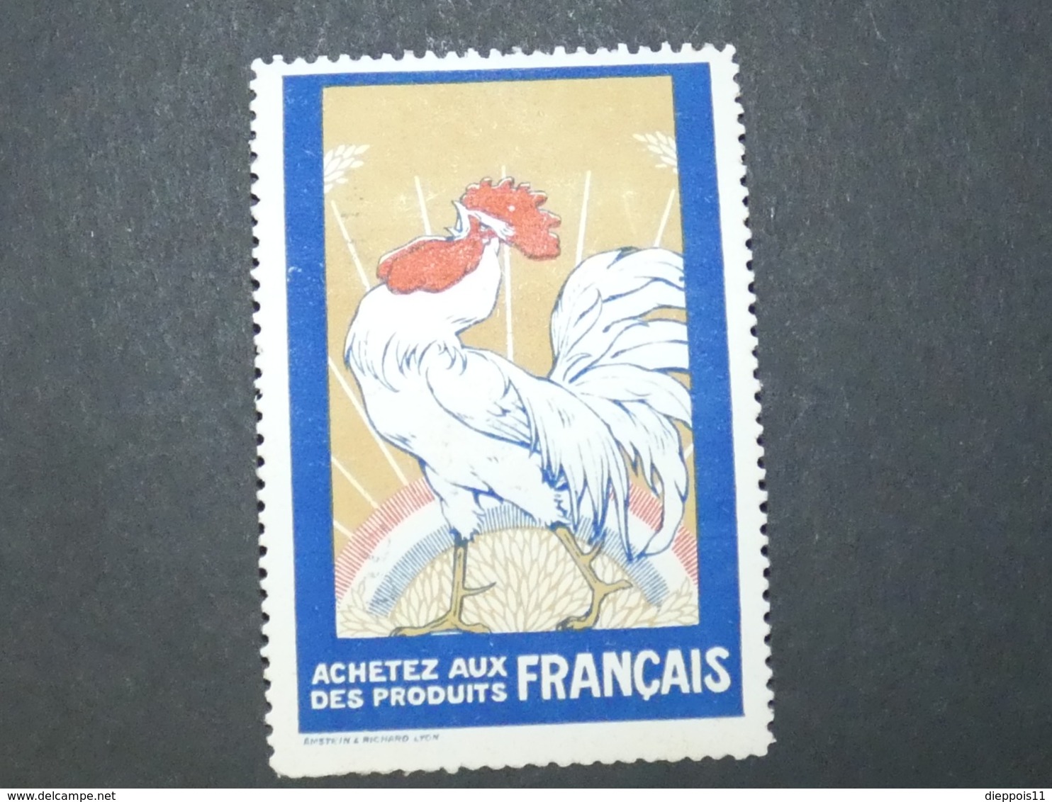 FRANCE Rare Grande Vignette Propagande 1914 - 1918  Type Delandre Achetez Aux Français Des Produits Français - Vignettes Militaires