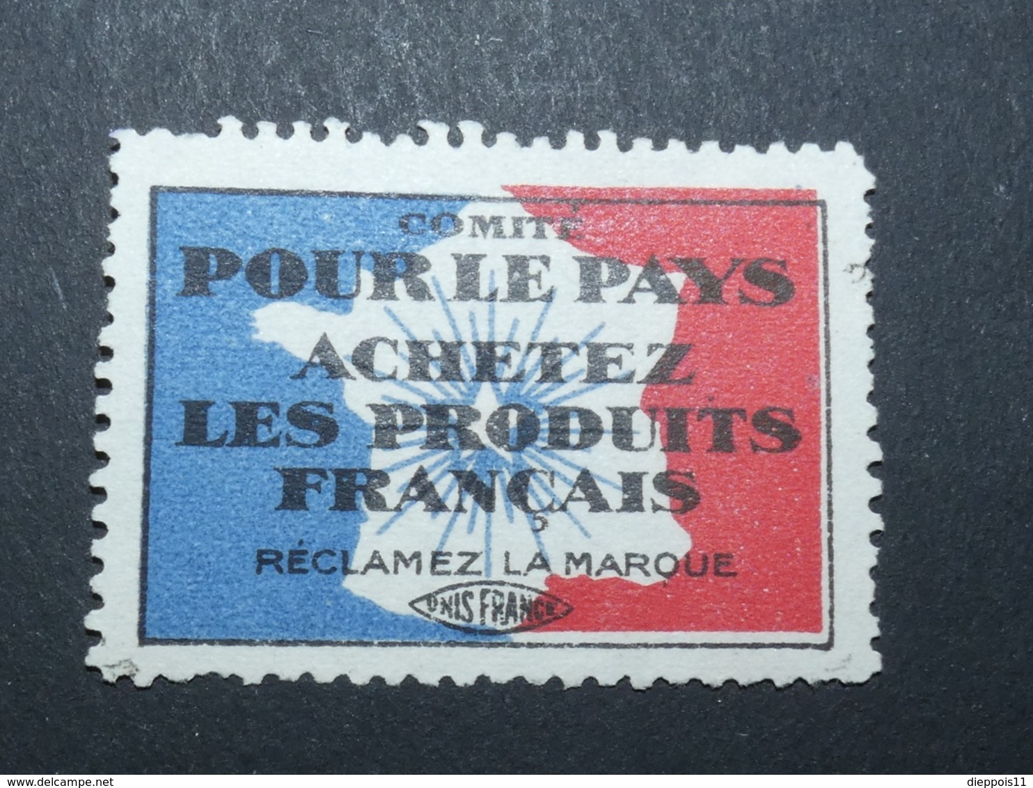 FRANCE Vignette Propagande 1914 - 1918  Type Delandre Comité Pour Le Pays Achetez Des Produits Français - Vignettes Militaires