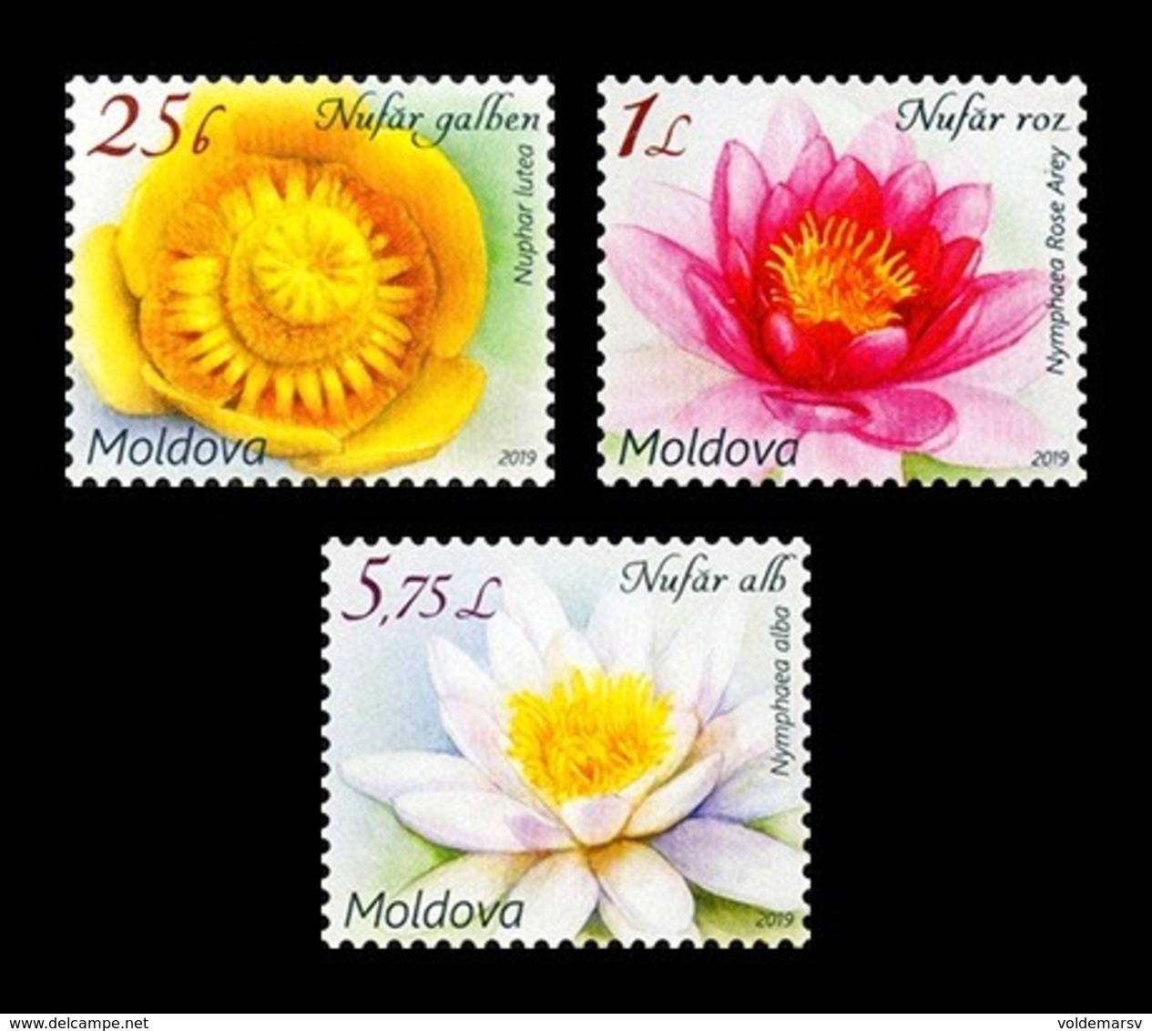 Moldova 2019 Mih. 1098/100 Definitive Issue. Flora. Flowers. Water Lilies MNH ** - Moldova