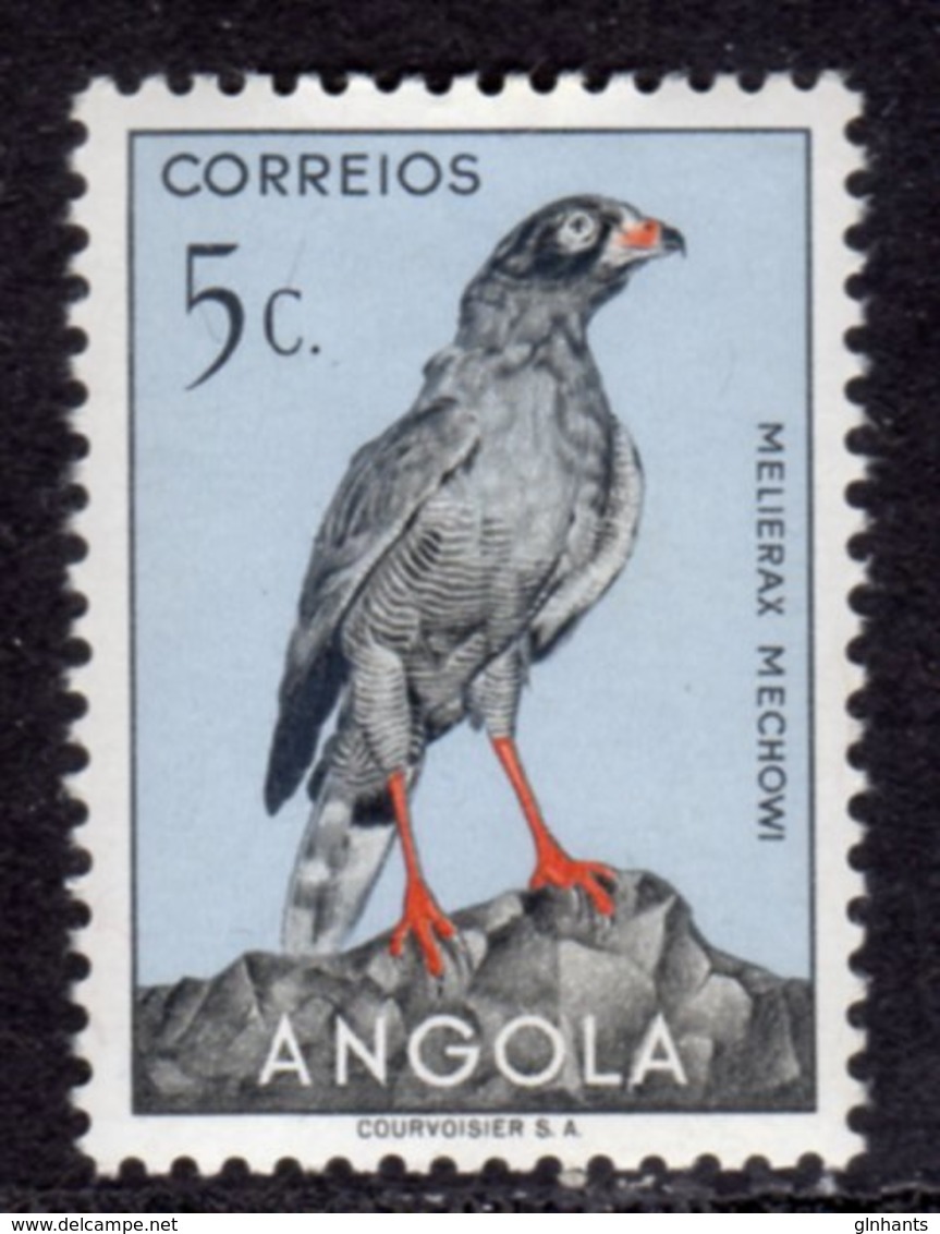 ANGOLA - 1951 5c DARK CHANTING GOSHAWK BIRD STAMP MOUNTED MINT MM * SG 458 - Angola