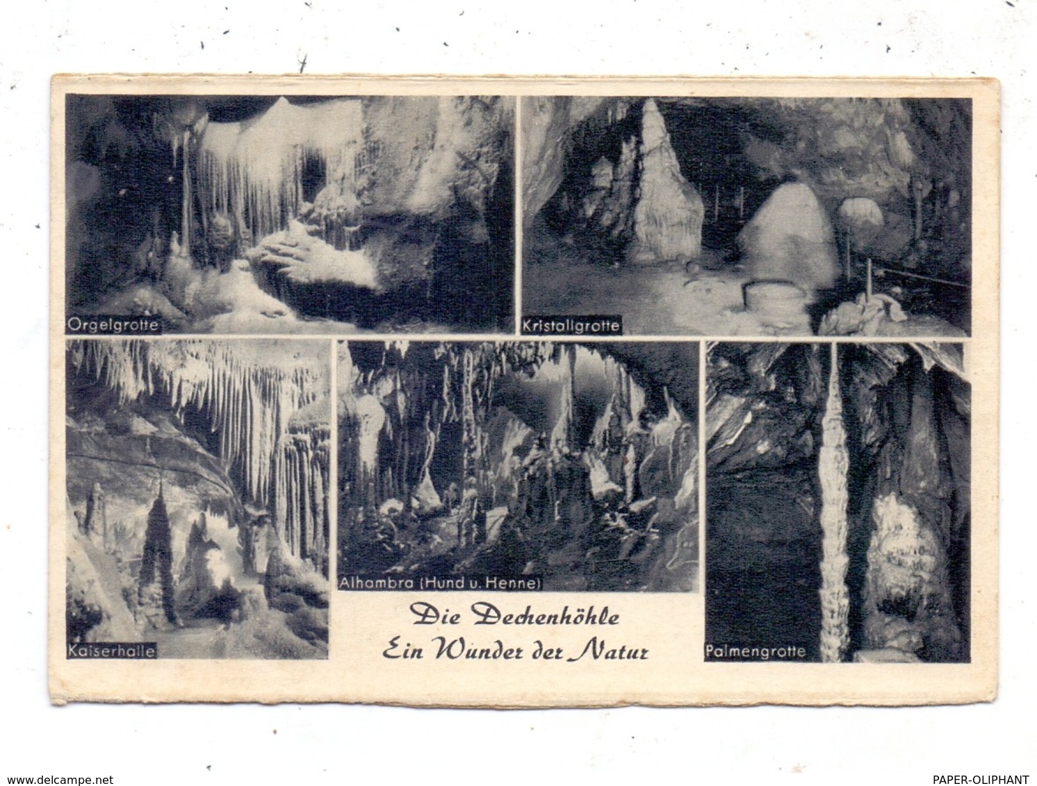 5860 ISERLOHN - GRÜNE, Dechenhöhle, 1950 - Iserlohn