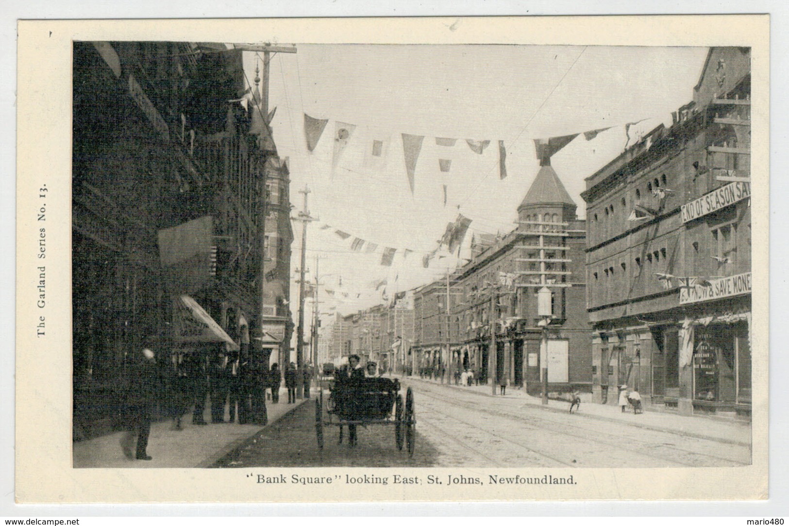 NEWFOUNDLAND    "BANK SQUARE " LOOKING EAST  ST. JOHNS         2 SCAN   (NUOVA) - St. John's