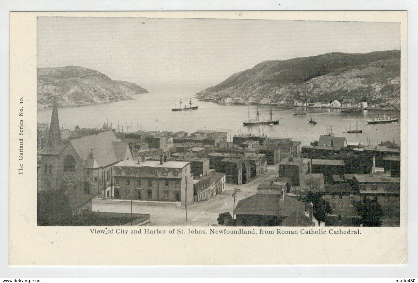 NEWFOUNDLAND   VIEW  OF CITY AND  HARBOR OF   ST. JOHNS  FROM ROMAN CATHOLIC CATHEDRAL       2 SCAN   (NUOVA) - St. John's