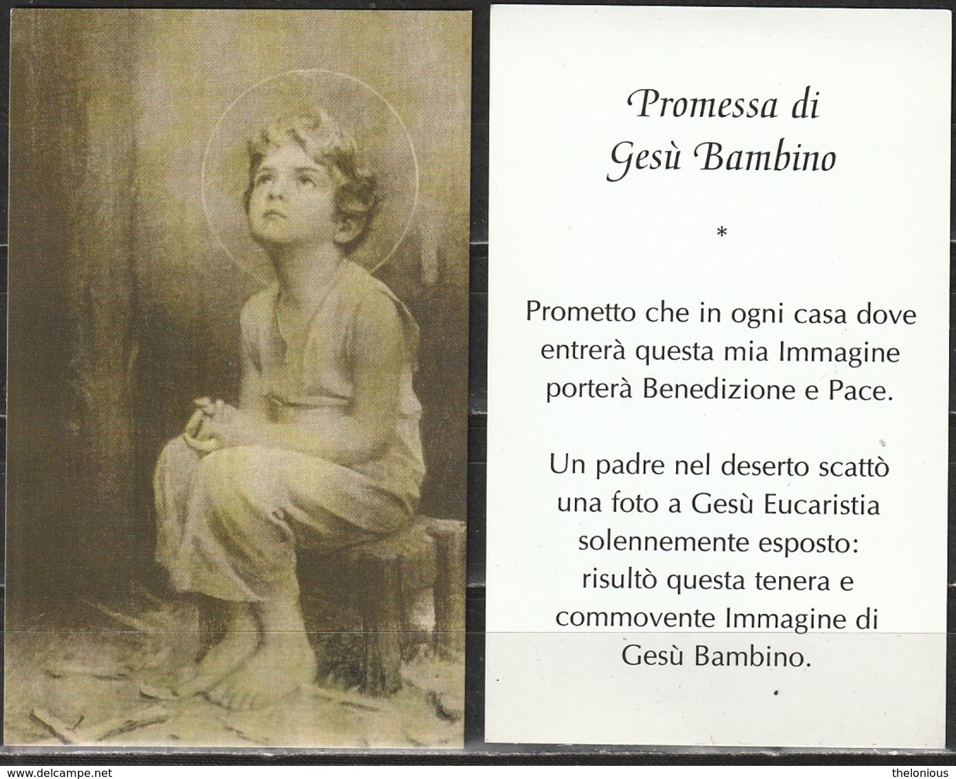# Santino - Promessa Di Gesù Bambino - Santini