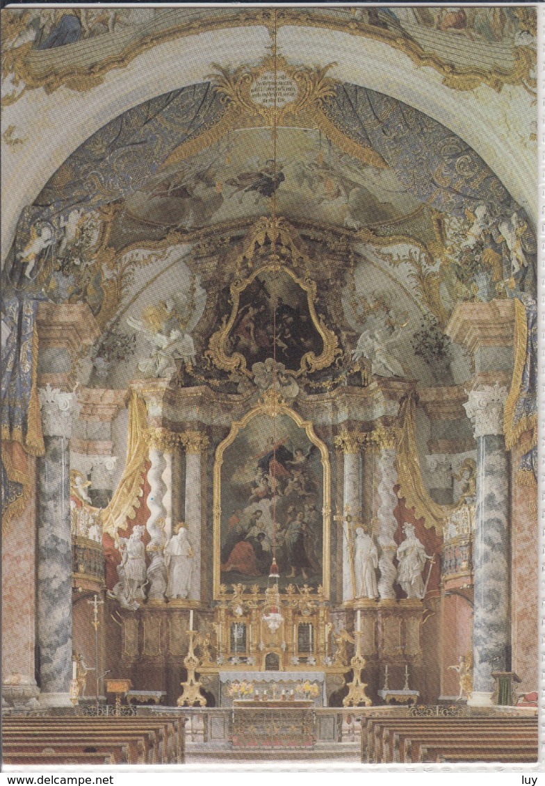 BURGHAUSEN  8263 - Abteikirche Raitenhaslach A.d. Salzach, Hochaltar Mit Altarbild Mariä Himmelfahrt , Johann Zick - Burghausen