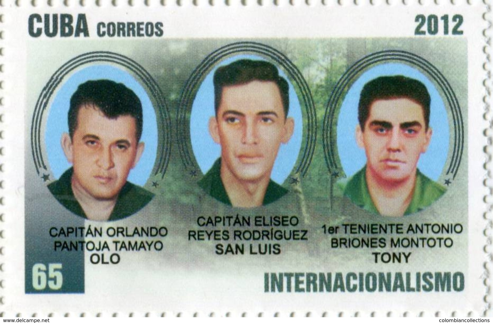 Lote CU2012-30, Cuba, 2012, Sello, Stamp, Internacionalismo, Internationalism, Eliseo Reyes, San Luis - Otros & Sin Clasificación