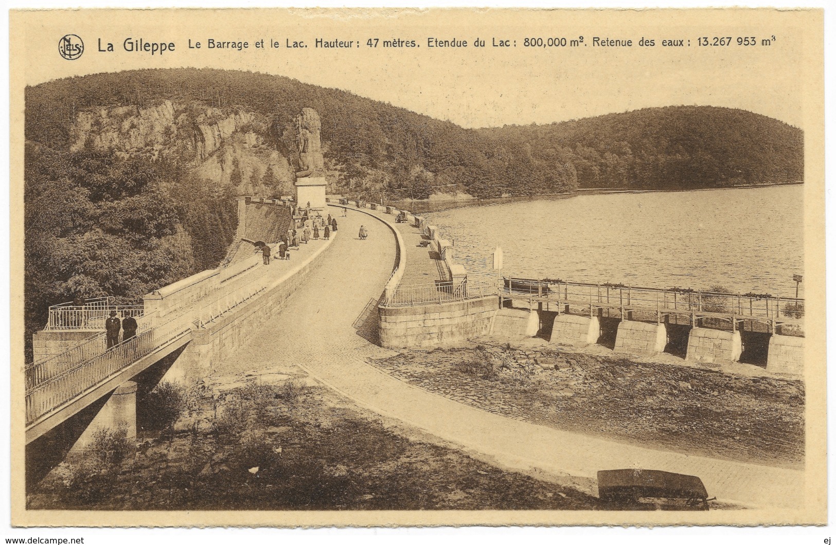 La Gileppe Le Barrage Et Le Lac Unused - Ed Schyns NELS - Barrage à Gauche - Gileppe (Dam)