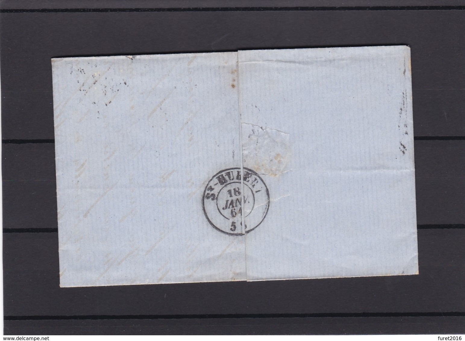 N° 14 : Paire / Lettre De Namur 18 Janv. 1864 Vers Luxembourg Lac - 1863-1864 Medaillen (13/16)