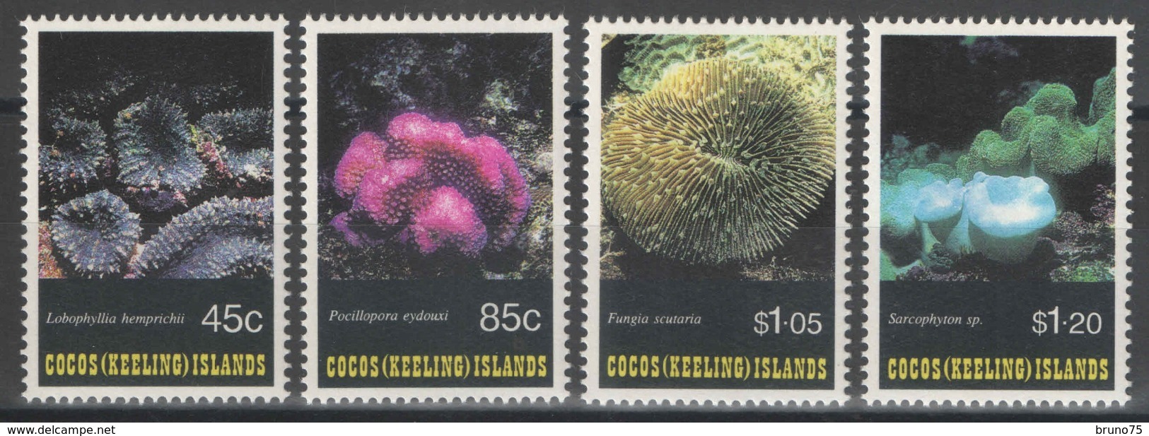 Cocos (Keeling) Islands - YT 267-270 ** MNH - 1993 - Faune Marine - Coraux - Cocos (Keeling) Islands