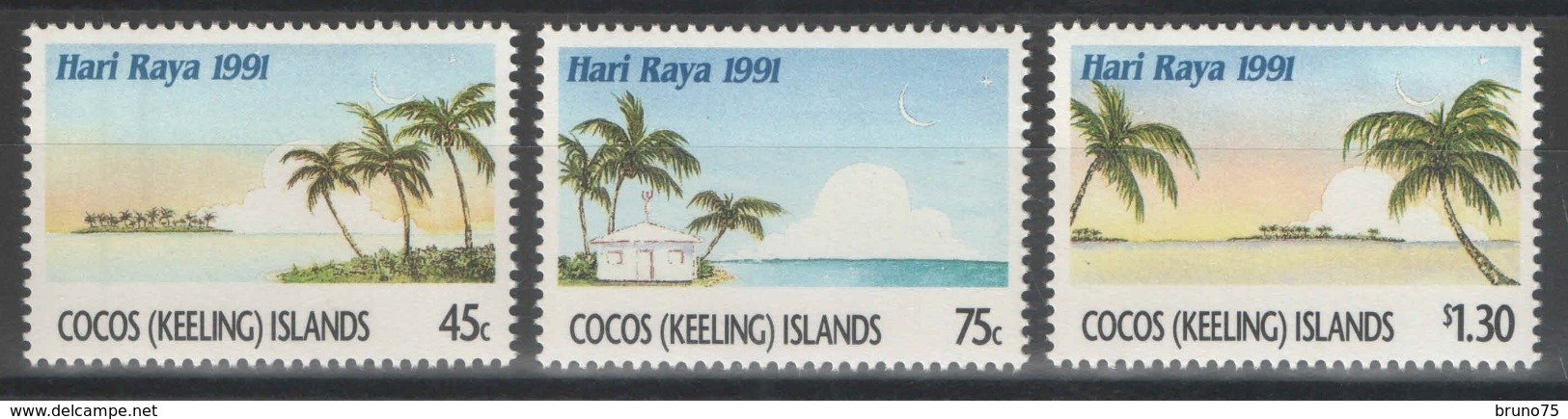 Cocos (Keeling) Islands - YT 237-239 ** MNH - 1991 - Cocos (Keeling) Islands