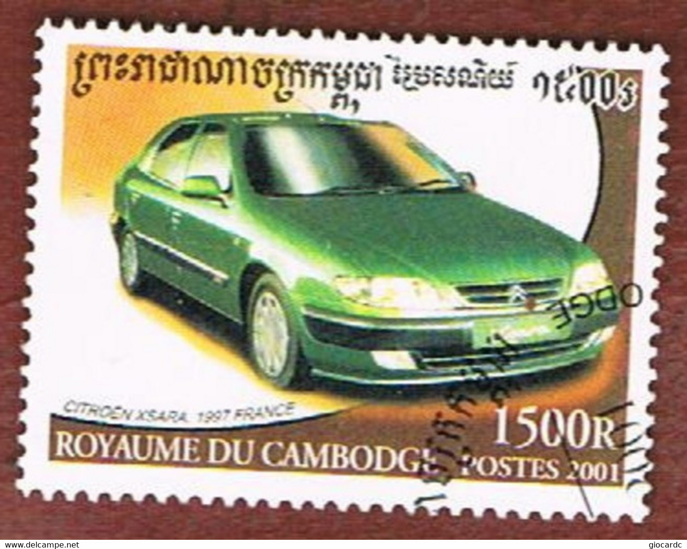 CAMBOGIA (CAMBODIA)  -  MI 2201  - 2001 CARS: CITROEN XSARA 1997    - USED ° - Cambogia