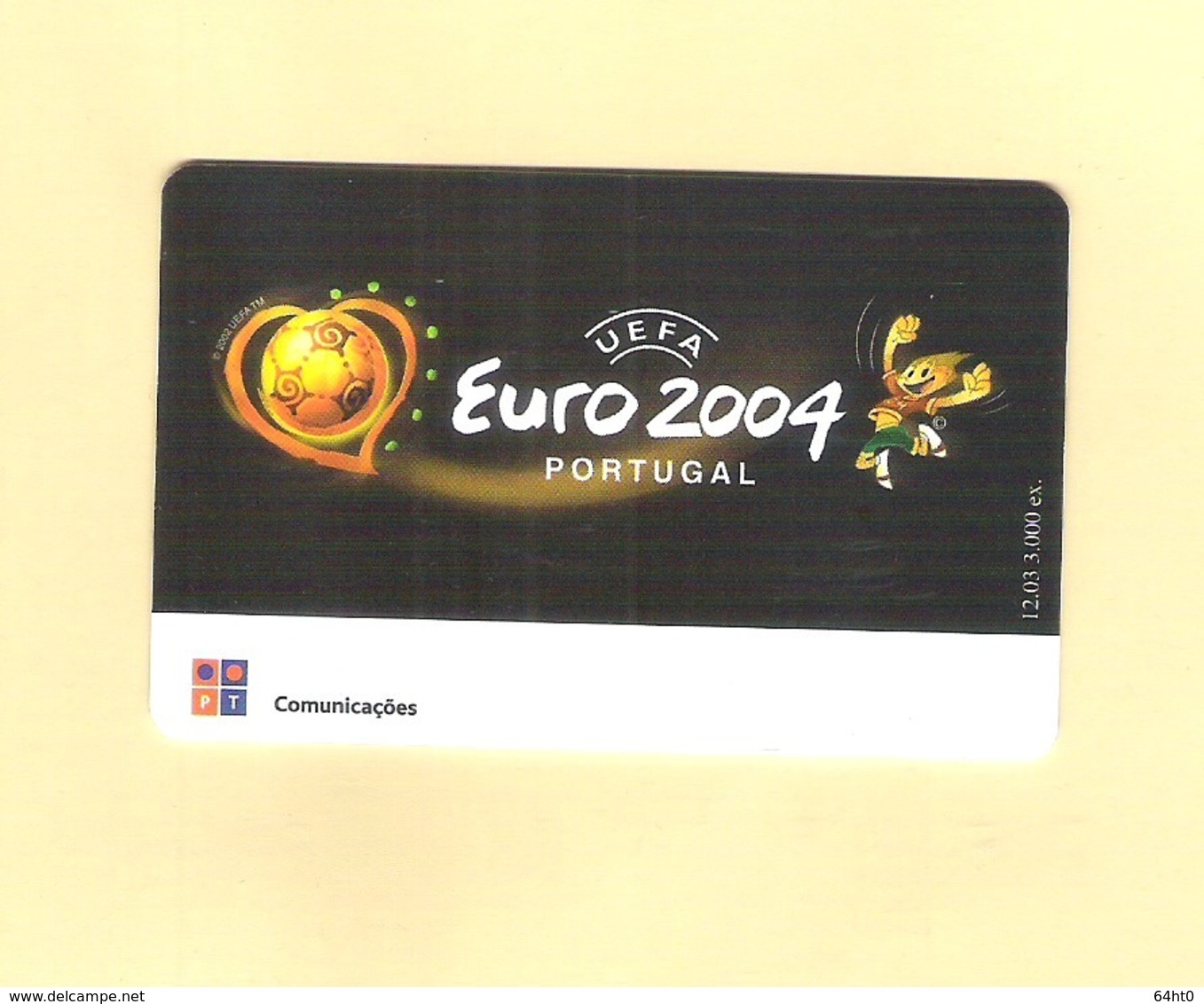 PHONECARD PORTUGAL SERIE EURO 2004 "ESTÁDIO DO DRAGÃO PORTO" PT438 EX: 3.000 - USED - Portugal