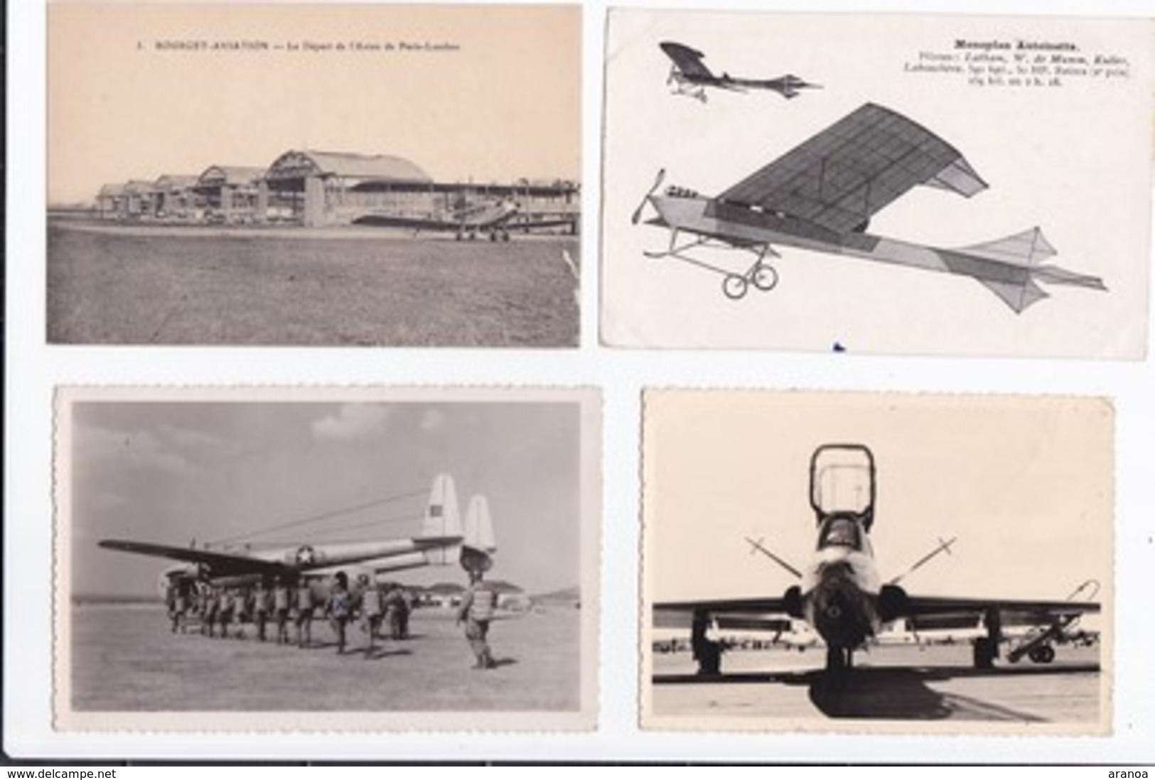 Aviation -- Lot de 32 cartes + 3 lettres de Chalais-Meudon - 15e Cie de l'Air