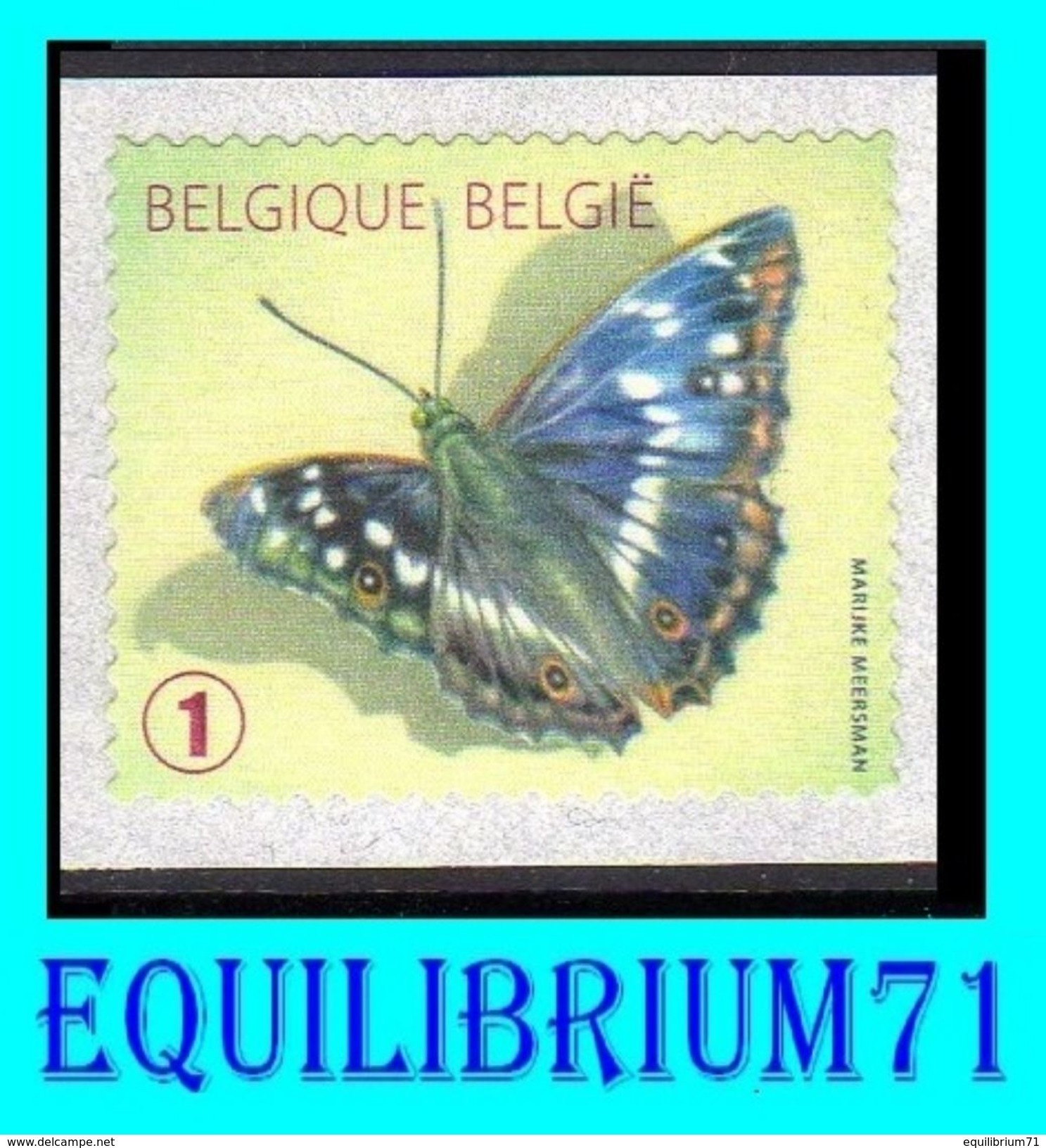 R117** (jaune / Geel) - Papillon / Vlinder - "Petit Mars Changeant" - BELGIQUE - Rollen