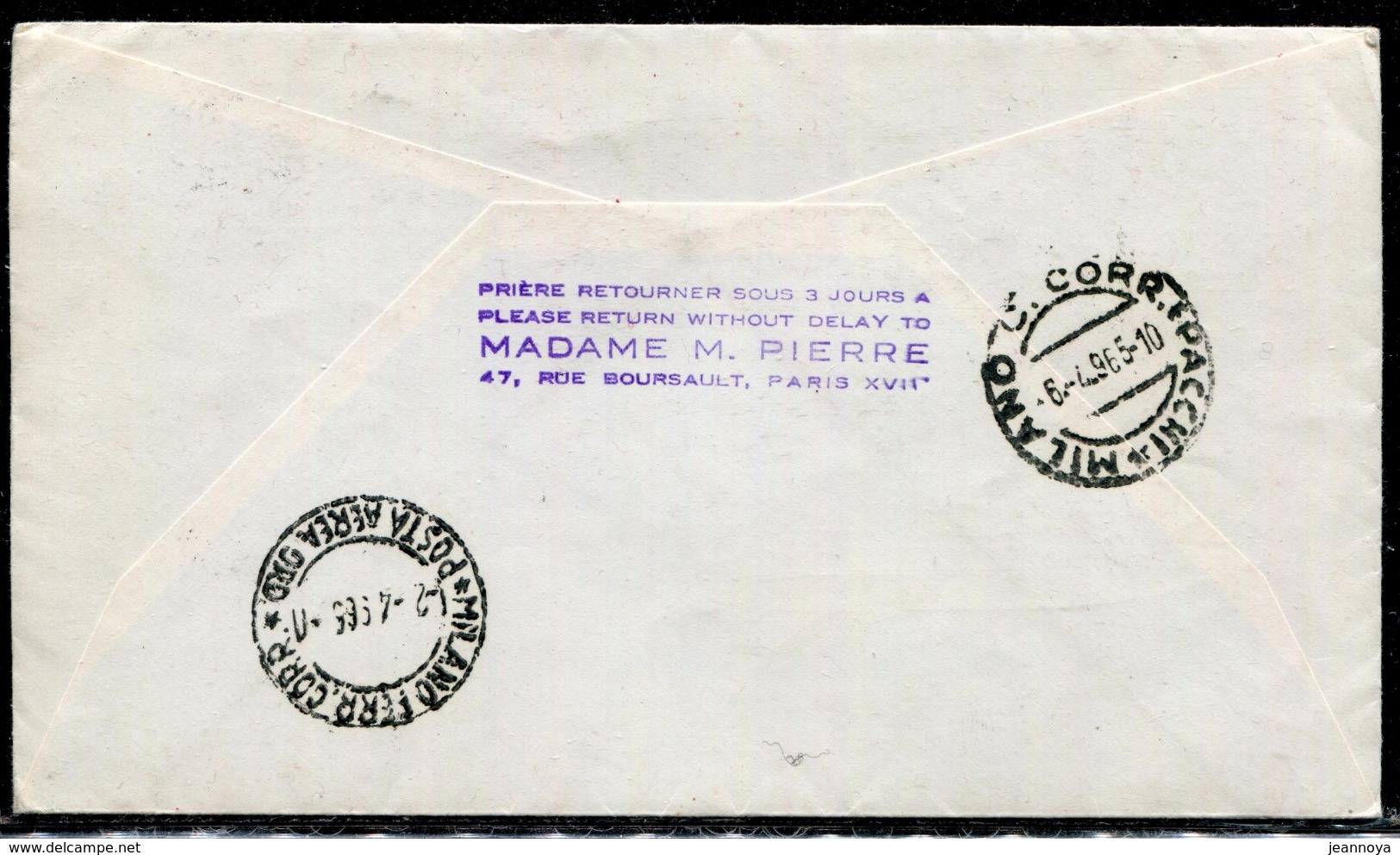 LUXEMBOURG - PA N° 12 / LETTRE AVION 1er. VOL LUXEMBOURG - MILAN LE 2/4/1965 PAR LUAIR - TB - Lettres & Documents