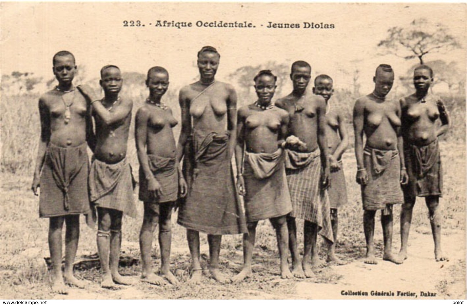 Afrique Occidentale - Jeunes Diolas - Femmes Seins Nus  (116346) - Senegal