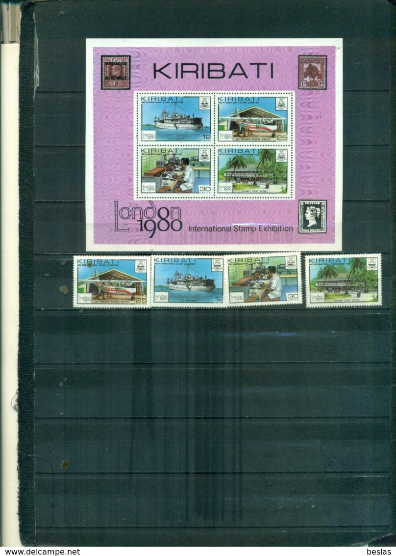 KIRIBATI LONDON 80 4 VAL + BF NEUFS A PARTIR DE 0.75 EUROS - Kiribati (1979-...)