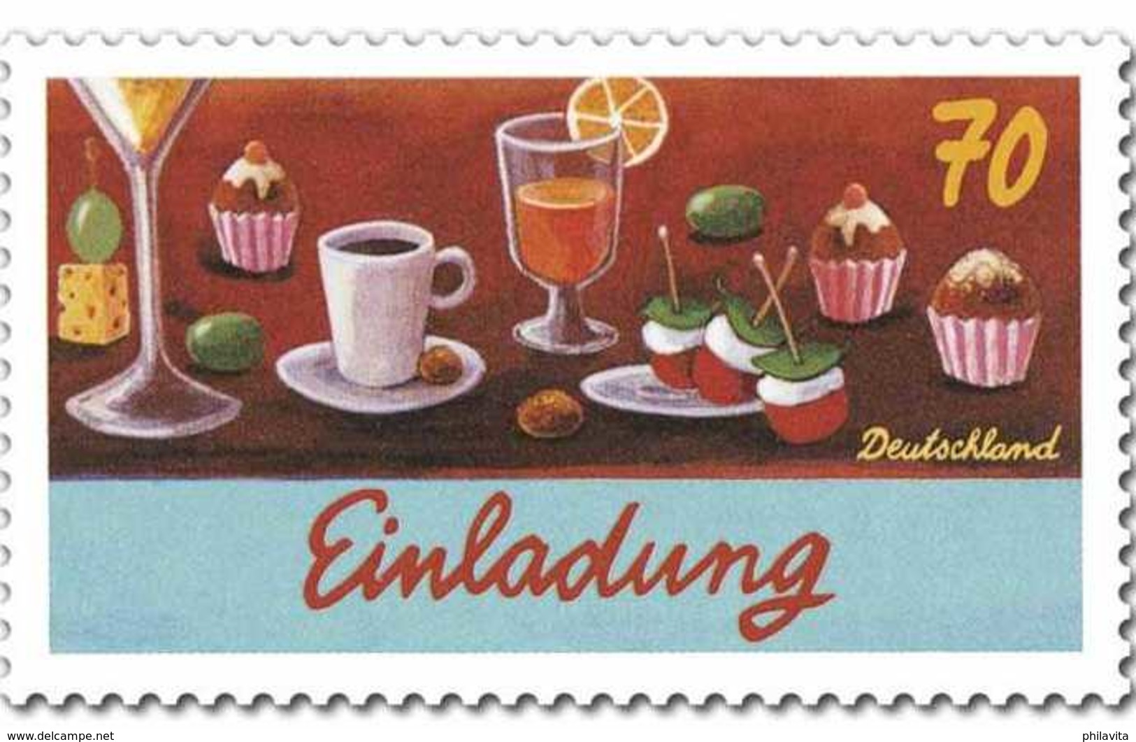 2017 Germany / BRD - Schreibanlässe "Einladung" - Food, Drinks, Snacks, Sweets -MI 3305- 1v Paper - MNH** (zz17) - Ungebraucht