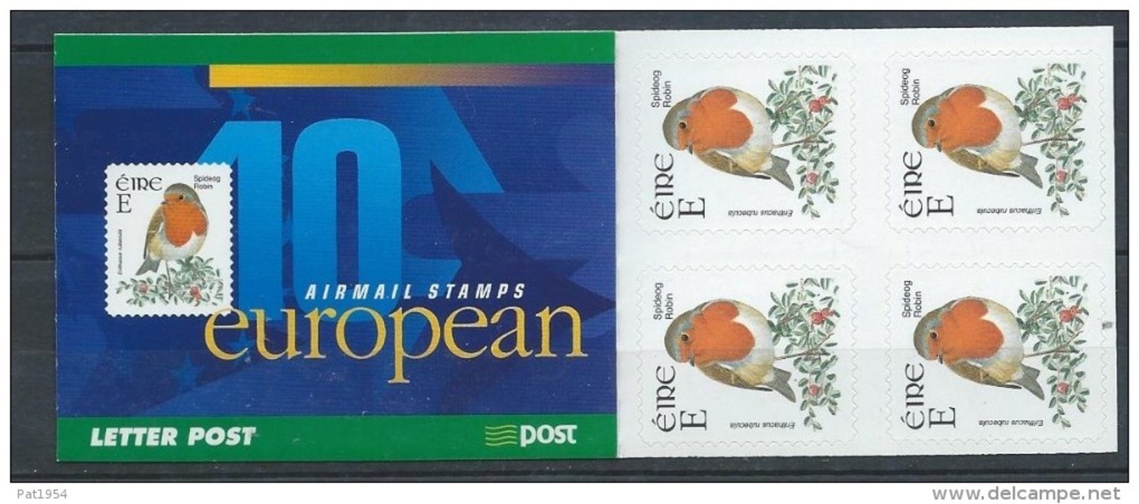 Irlande 2001 Carnet N°1383  Neuf ** Oiseau Rouge Gorge - Libretti