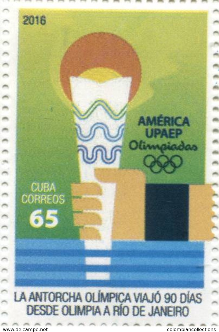 Lote CU2016-1, Cuba, 2016, Sello, Stamp, Upaep, Rio, 4 V, Golf, Rugby, Sport, Olympics - Otros & Sin Clasificación