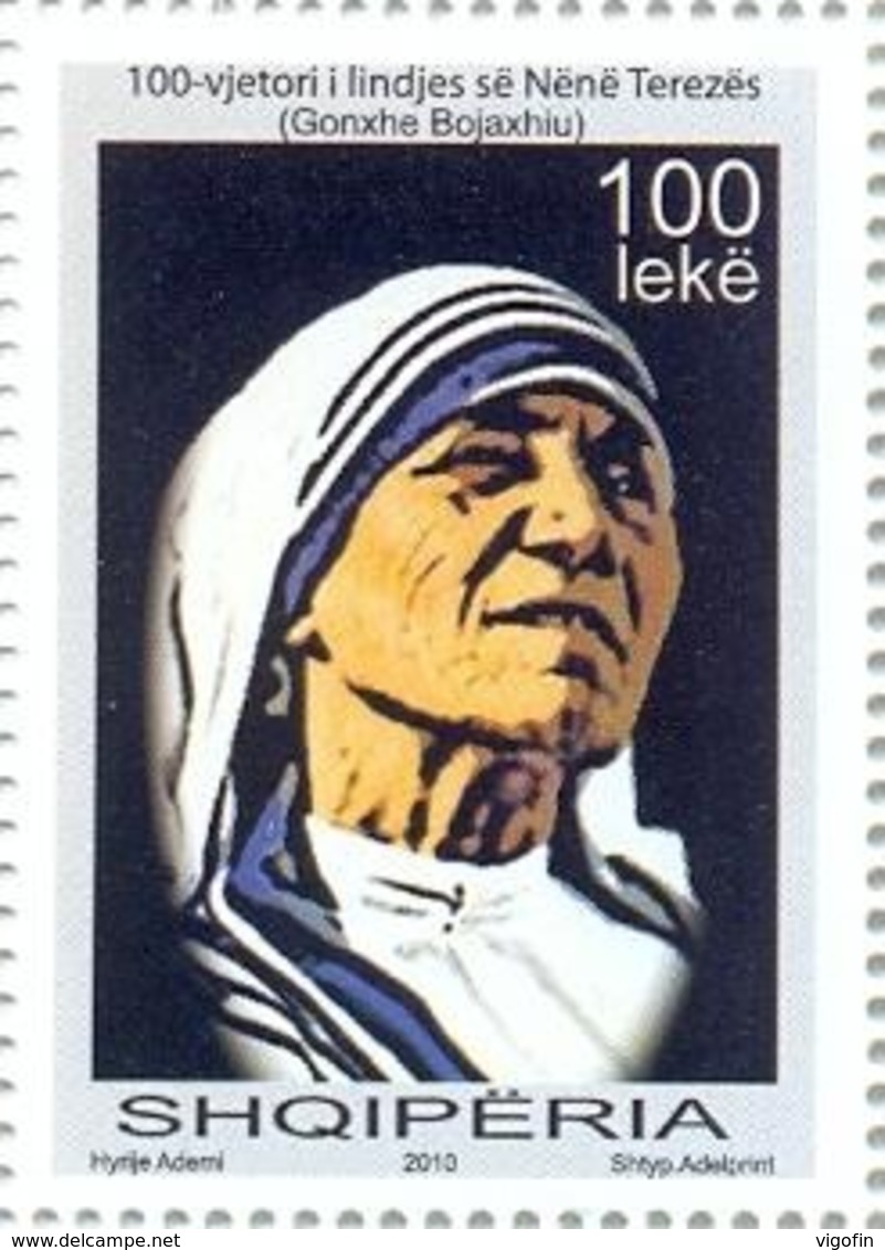 AL 2009-3327 MOTHER TERESA, ALBANIA, 1 X 1v, MNH - Albania