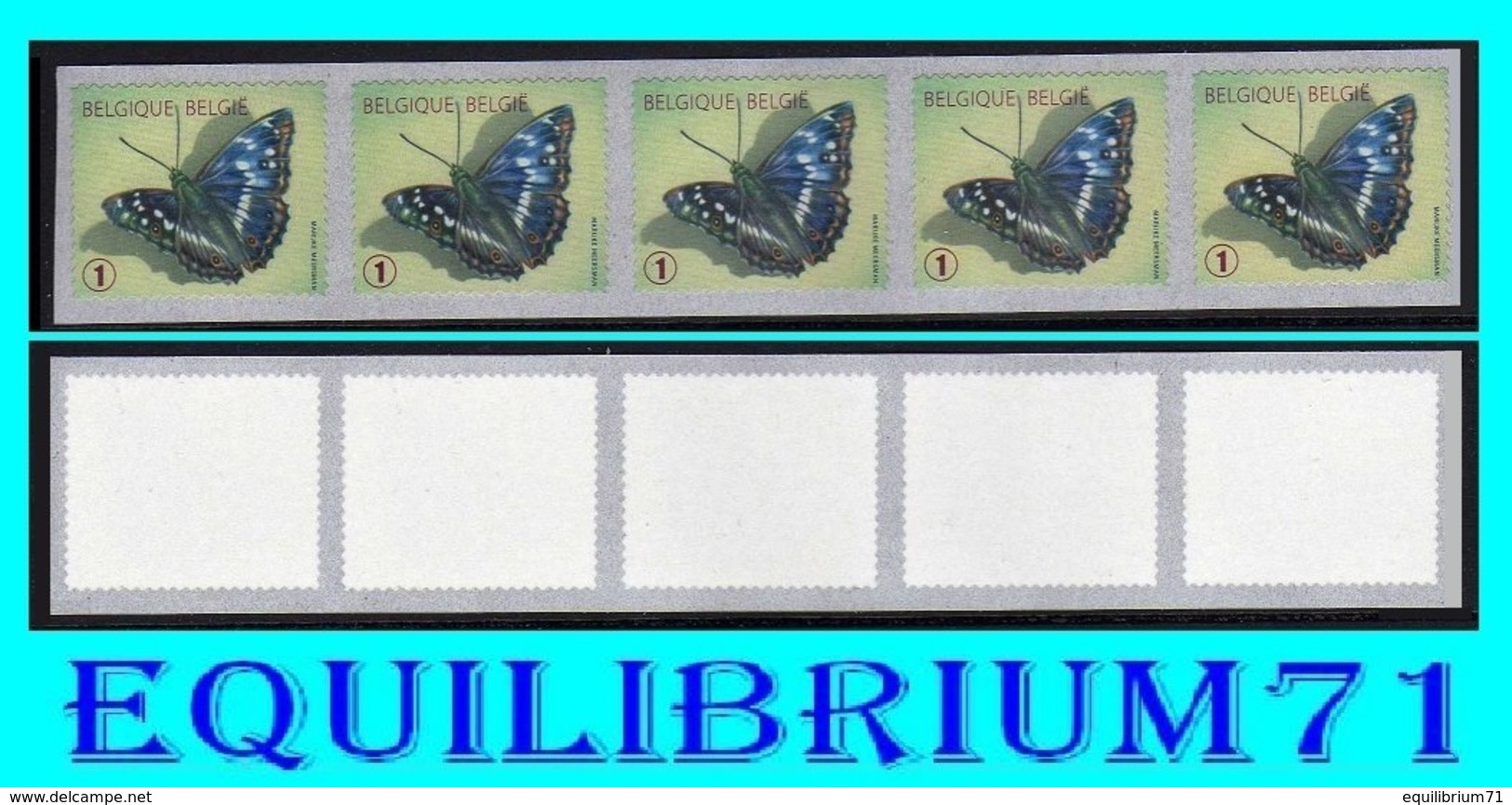 R118** (vert Pointu / Groen) - Papillon / Vlinder "Petit Mars Changeant" - BELGIQUE - Coil Stamps