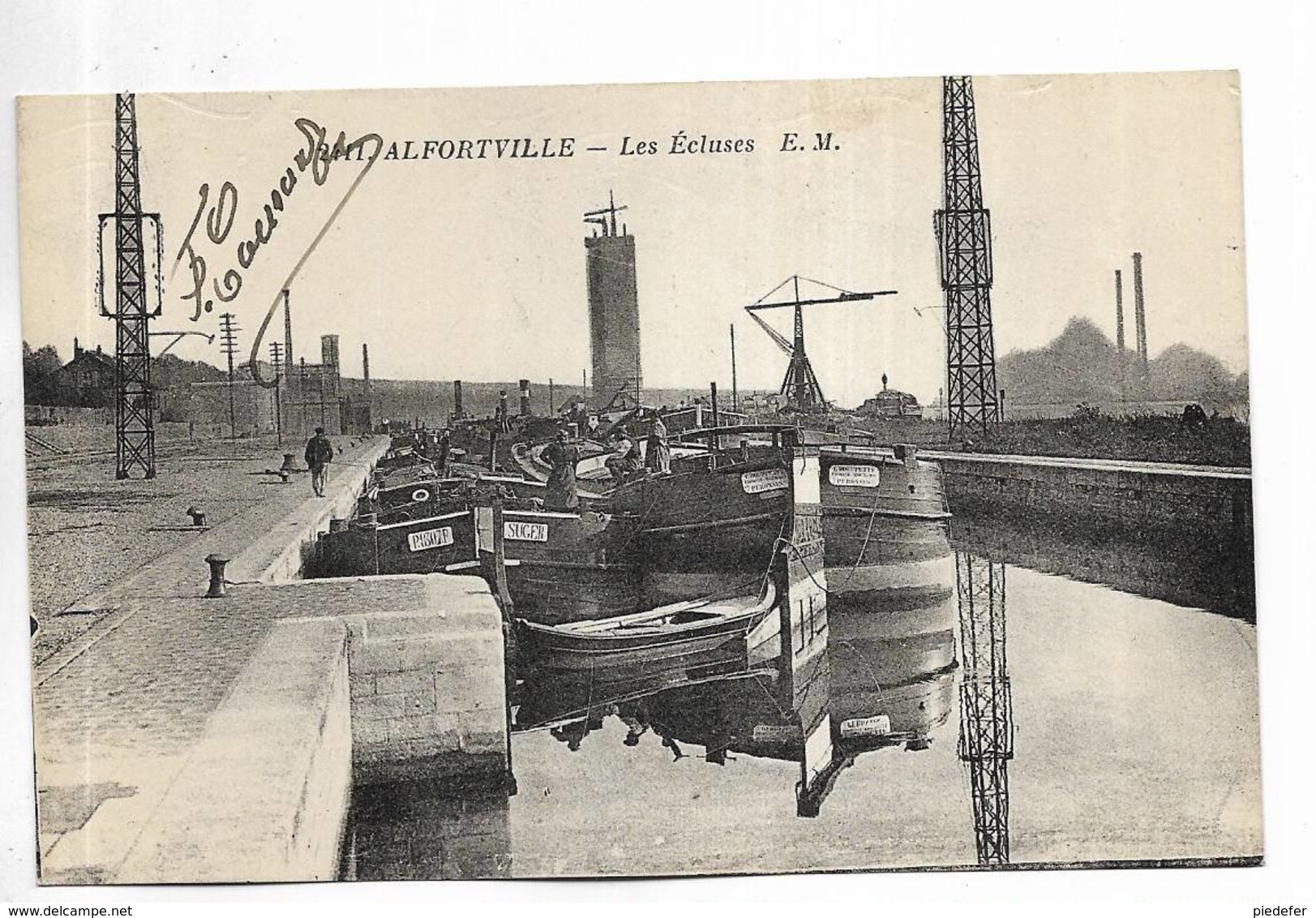 94 - ALFORTVILLE - Les Ecluses. Péniches - Alfortville